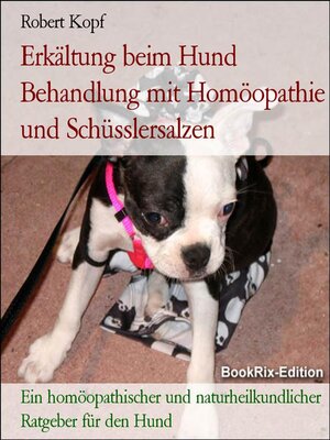 cover image of Erkältung beim Hund Behandlung mit Homöopathie und Schüsslersalzen